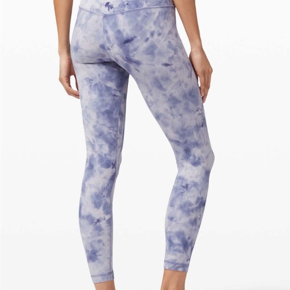 Lululemon Align Pant 25" Diamond Dye Iced Iris Peri Purple 4 - Picture 2 of 7